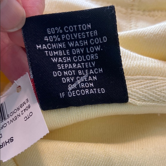 NWT NEW Jackson Hole Souvenir Hi-low Sweatshirt Yellow Womens funnel neck medium - Picture 12 of 12